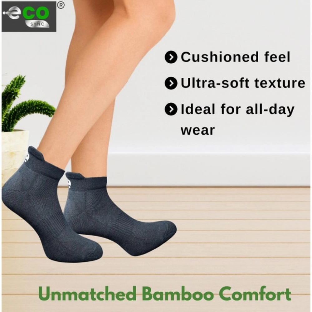 Generic 4_Pair Set Unisex Casual Bamboo Cotton Printed Ankle Length Socks (Multicolor) - Image 5
