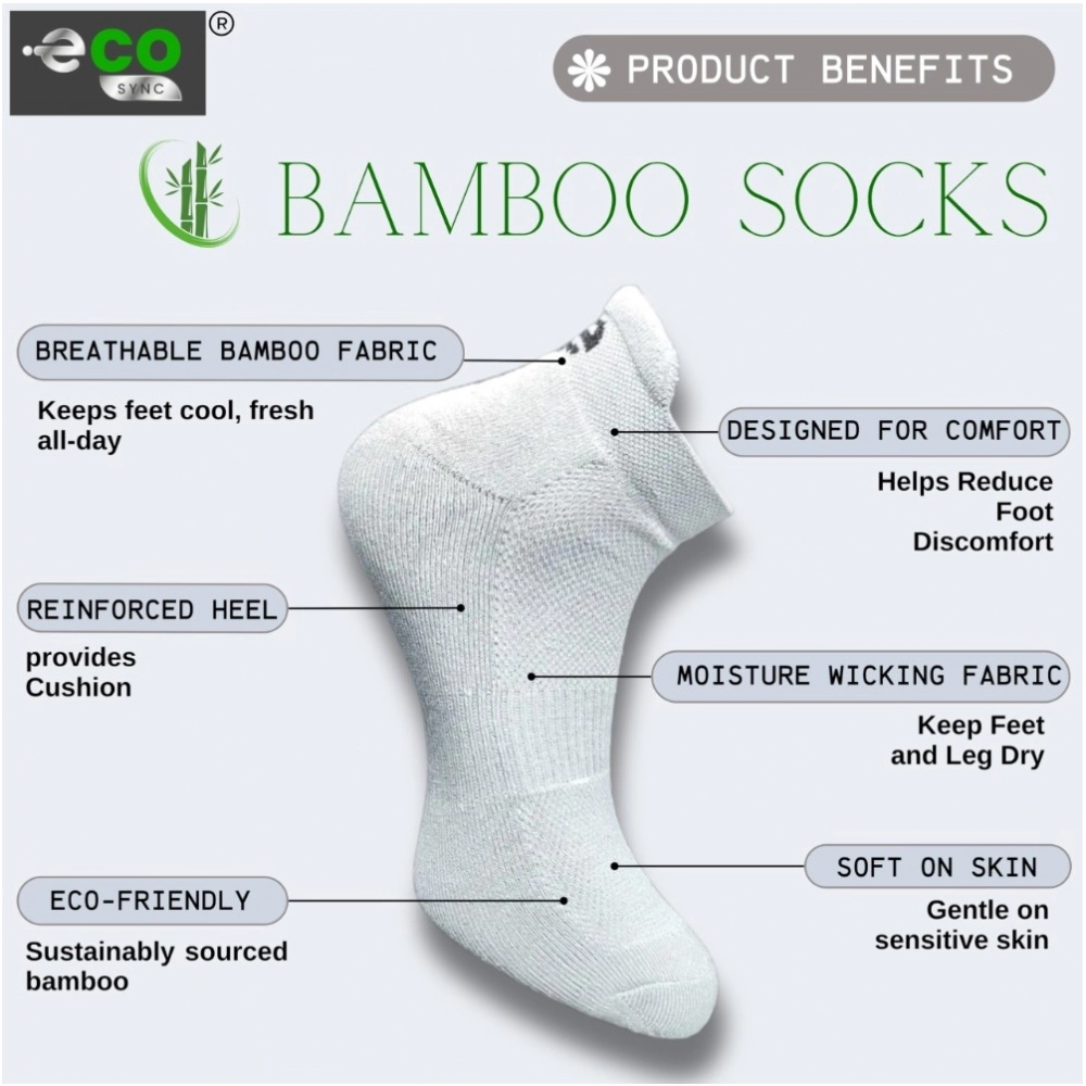 Generic 4_Pair Set Unisex Casual Bamboo Cotton Printed Ankle Length Socks (Multicolor) - Image 2