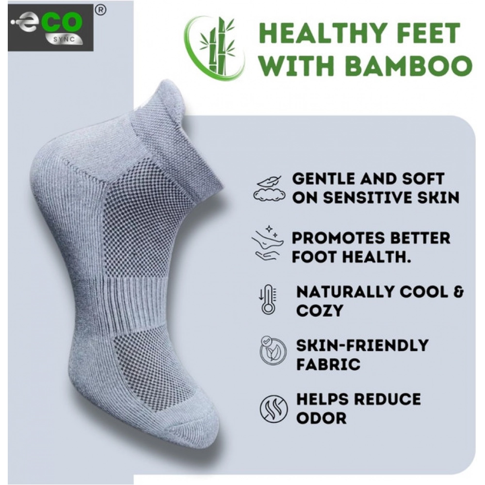 Generic 4_Pair Set Unisex Casual Bamboo Cotton Printed Ankle Length Socks (Multicolor) - Image 3