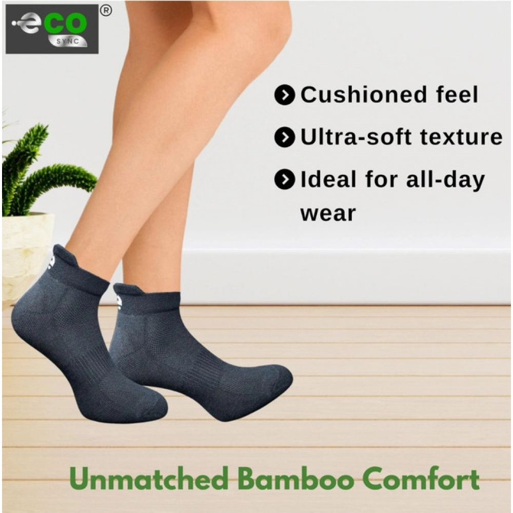 Generic 4_Pair Set Unisex Casual Bamboo Cotton Printed Ankle Length Socks (Multicolor) - Image 5