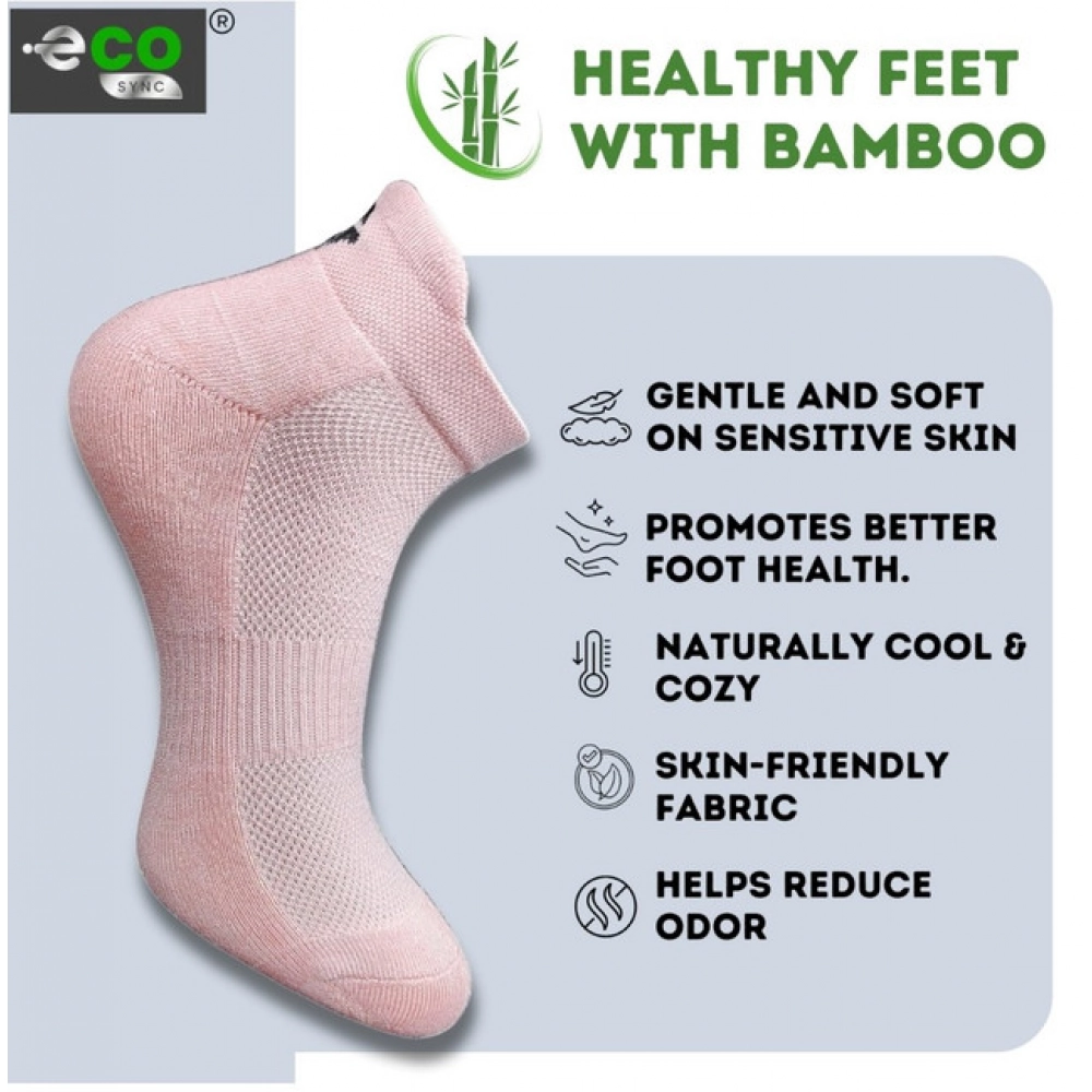 Generic 4_Pair Set Unisex Casual Bamboo Cotton Printed Ankle Length Socks (Multicolor) - Image 3