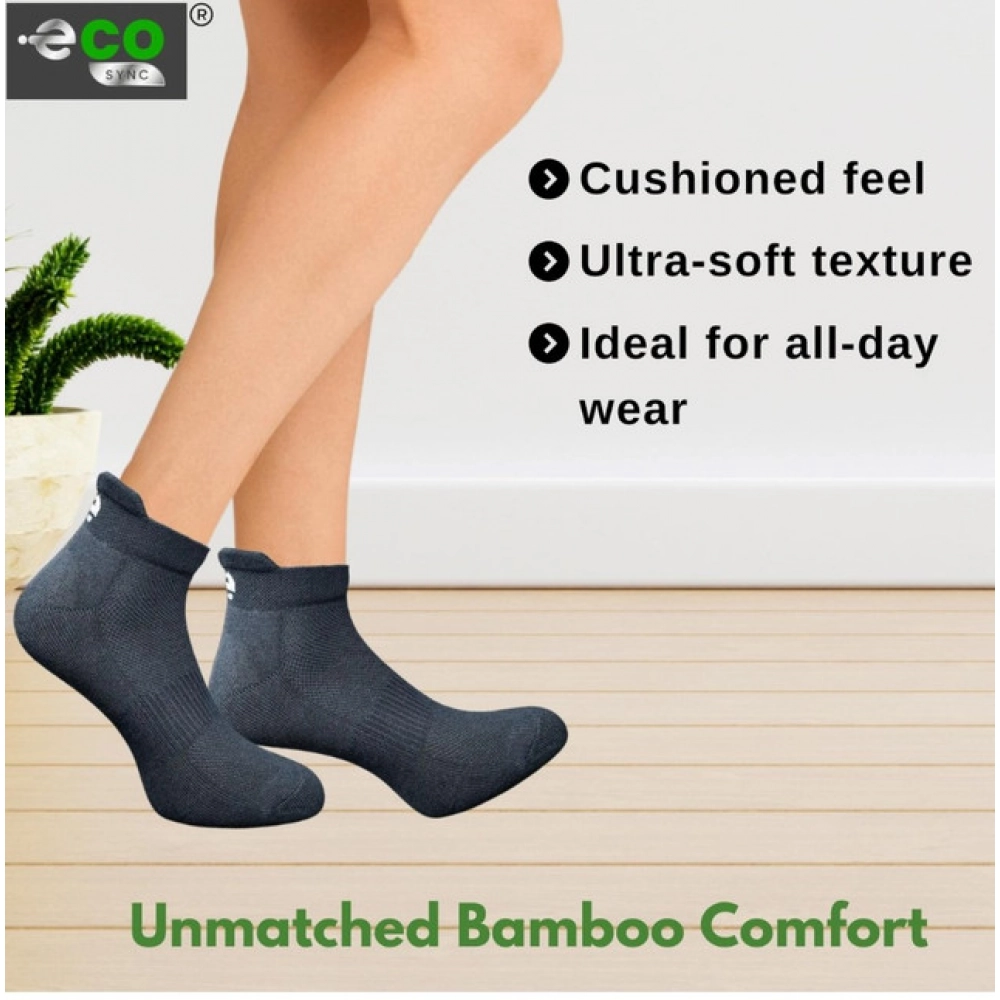 Generic 4_Pair Set Unisex Casual Bamboo Cotton Printed Ankle Length Socks (Multicolor) - Image 5