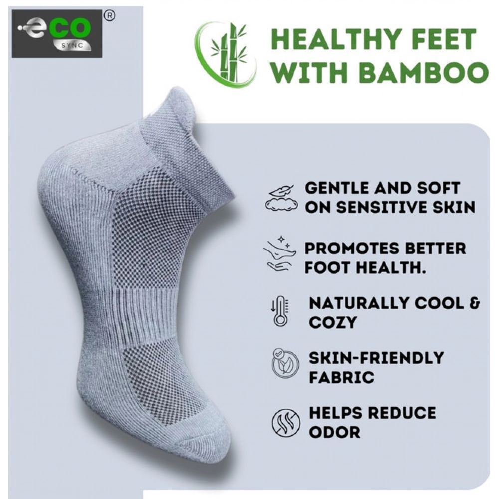 Generic 4_Pair Set Unisex Casual Bamboo Cotton Printed Ankle Length Socks (Multicolor) - Image 3