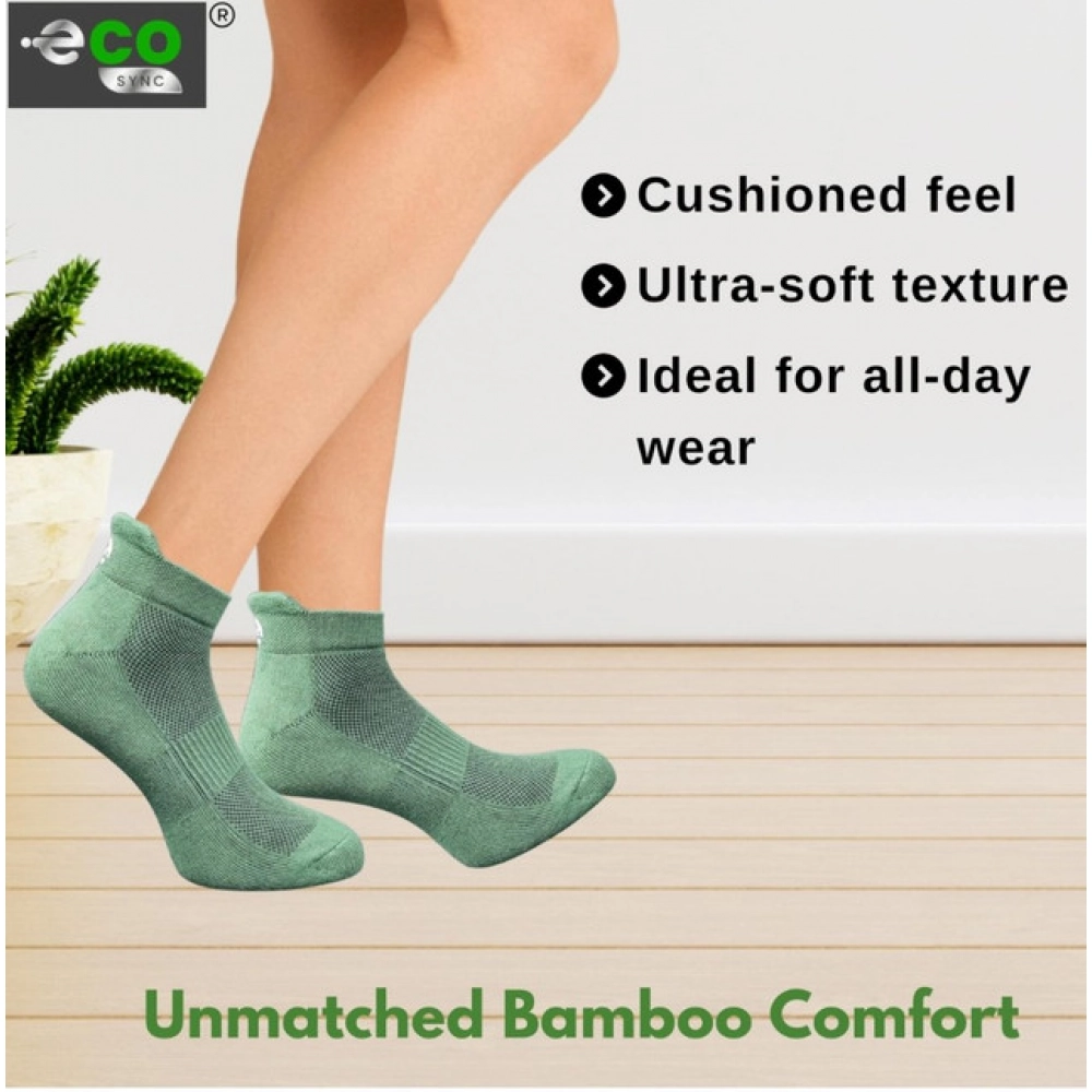 Generic 4_Pair Set Unisex Casual Bamboo Cotton Printed Ankle Length Socks (Multicolor) - Image 5