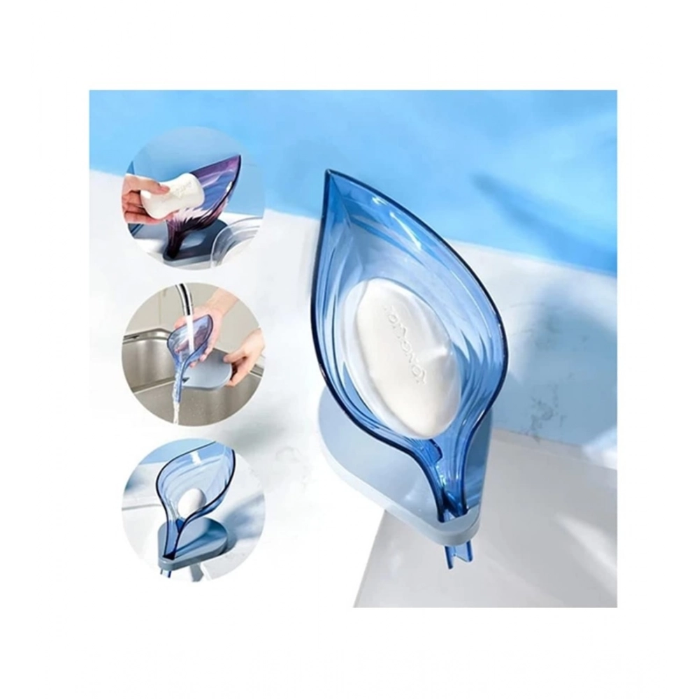 Generic Pack Of 2_Leaf-Shaped Soap Holder – Stylish Bathroom Soap Dish (Color: Assorted ) - Image 2