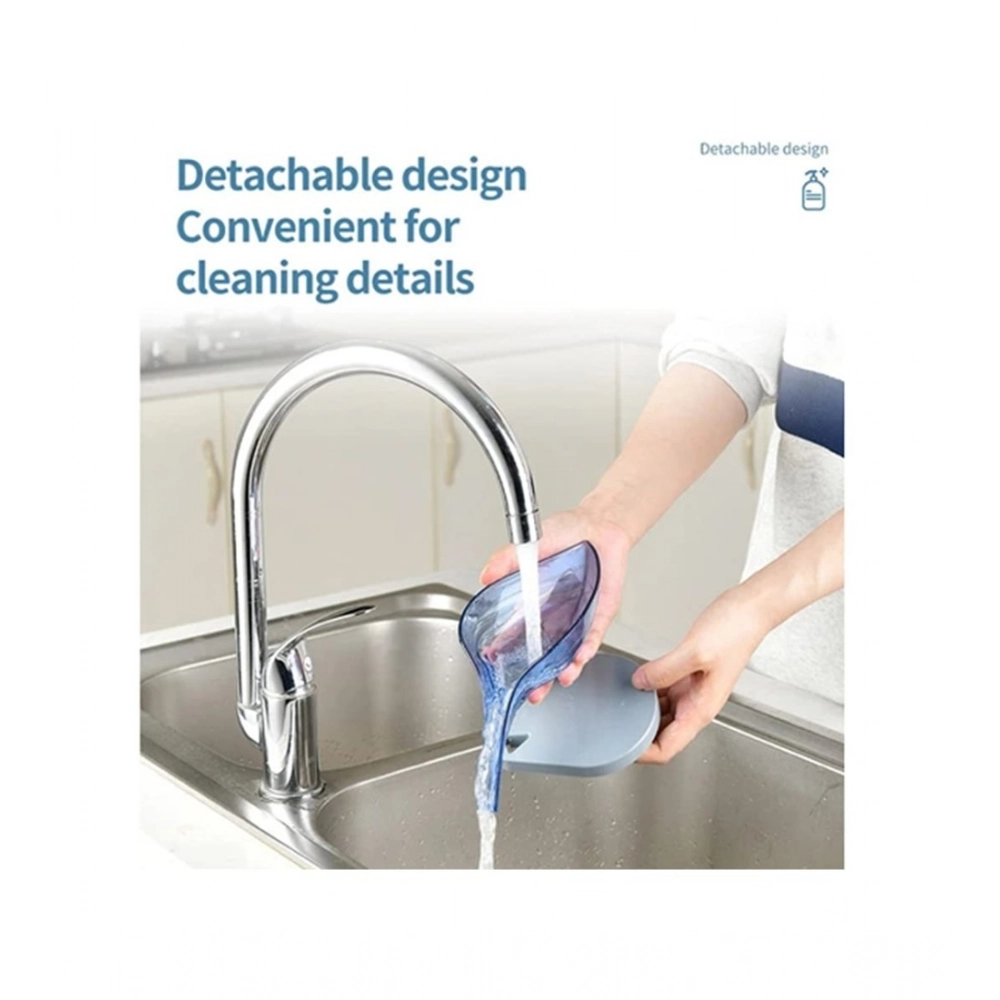Generic Pack Of 2_Leaf-Shaped Soap Holder – Stylish Bathroom Soap Dish (Color: Assorted ) - Image 4