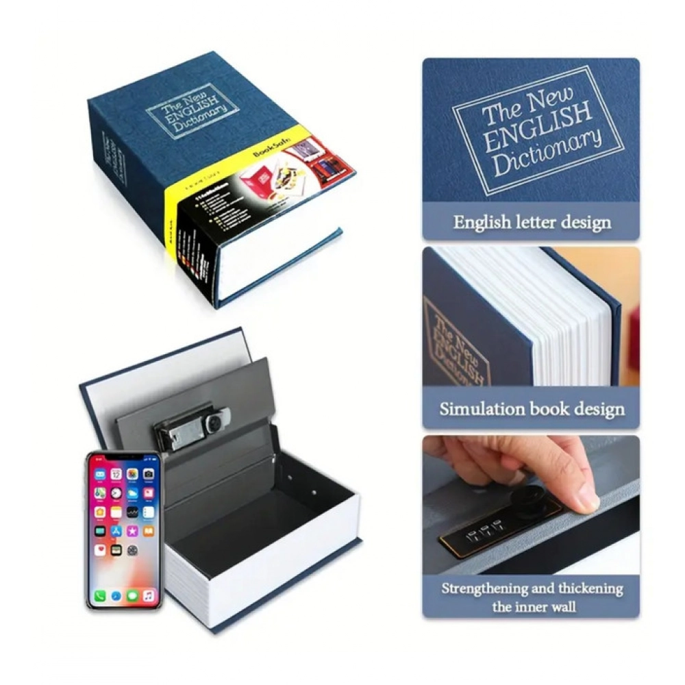 Generic Secret Book Safe with Number Locker (Blue) - Image 3