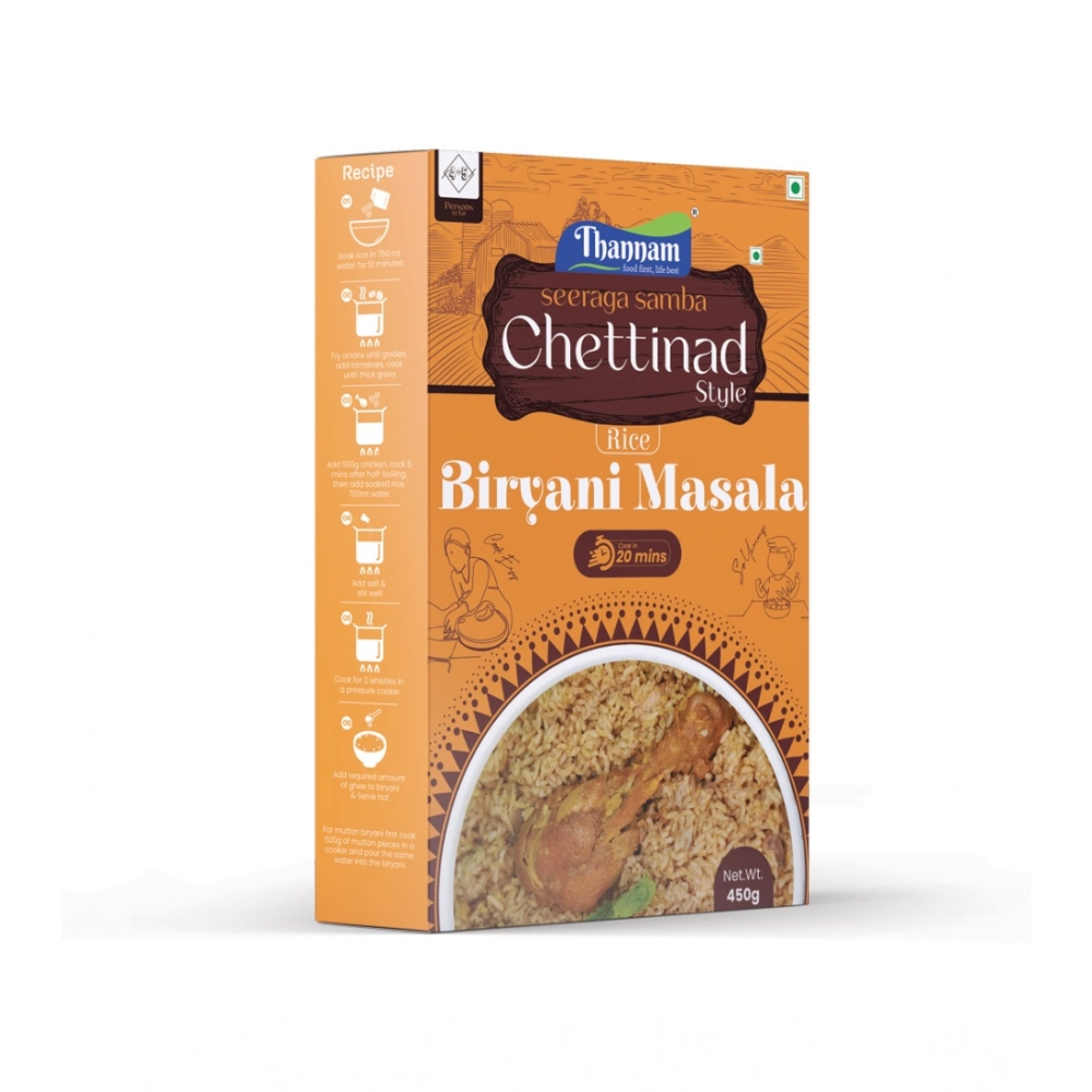 Generic Thannam Chettinadu Biryani Masala Powder With Rice (450GM) - Image 2