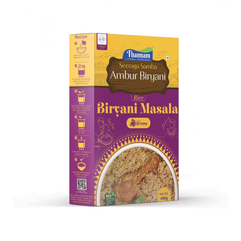 Generic Thannam Ambur Biryani Masala Powder With Rice (450GM) - Image 2