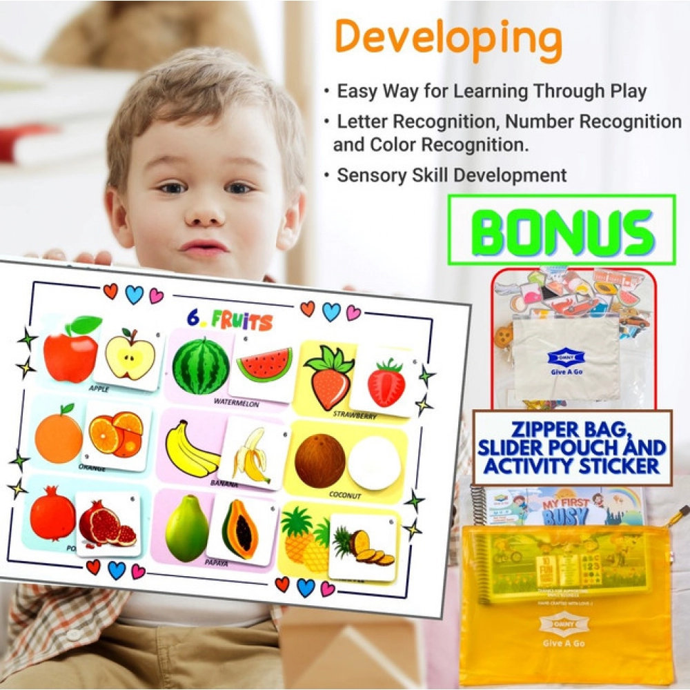 Generic My First Busy Book – Fun And Educational Activity Kit for Kids (2-4 Years, Multicolor) - Image 3