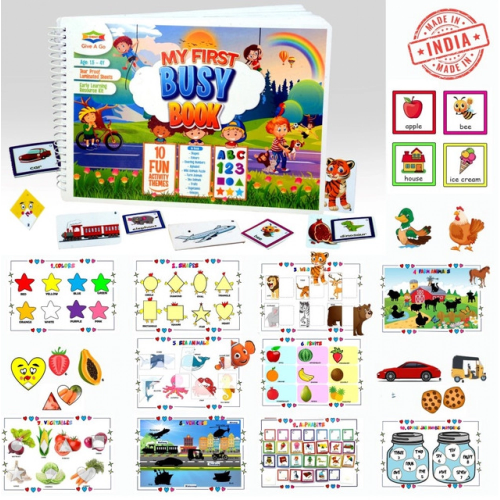 Generic My First Busy Book – Fun And Educational Activity Kit for Kids (2-4 Years, Multicolor) - Image 4