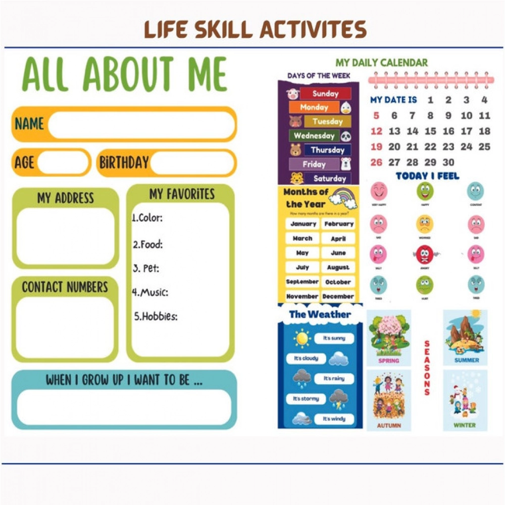 Generic Montessori Busy Book – Early Learning Activity Set (2–4 Years, Multicolor) - Image 5