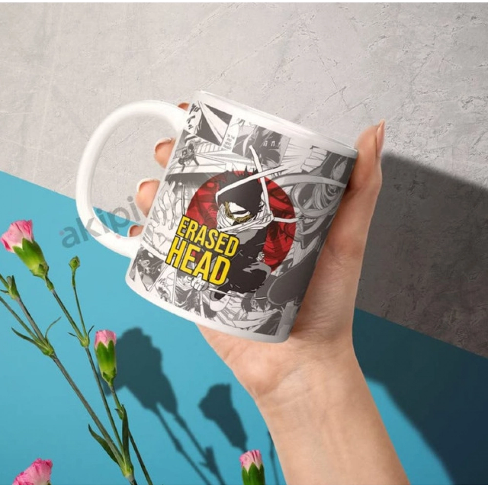 Generic Anime Erased Head Ceramic Printed Coffee Mug (White) - Image 4