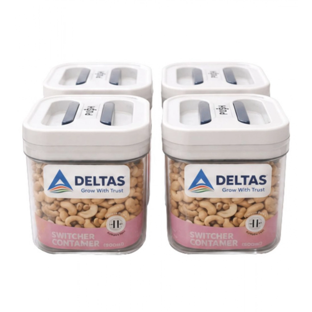 Generic Pack of 4 Switchers Airtight Storage Container Set 500 ML (White) - Image 2