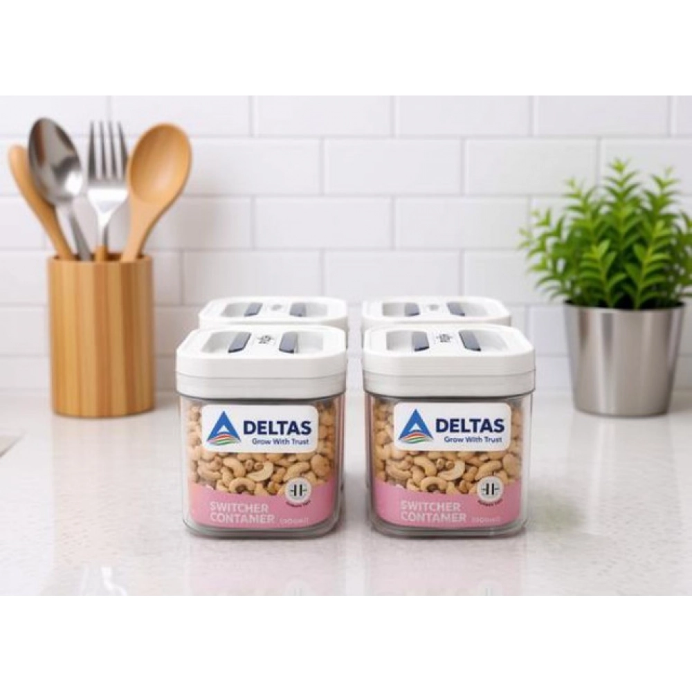 Generic Pack of 4 Switchers Airtight Storage Container Set 500 ML (White) - Image 3