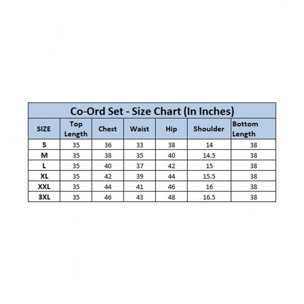 Generic Women's Polyester Floral 3-4th Sleeve Co-Ord Set (Multicolor) - Image 5