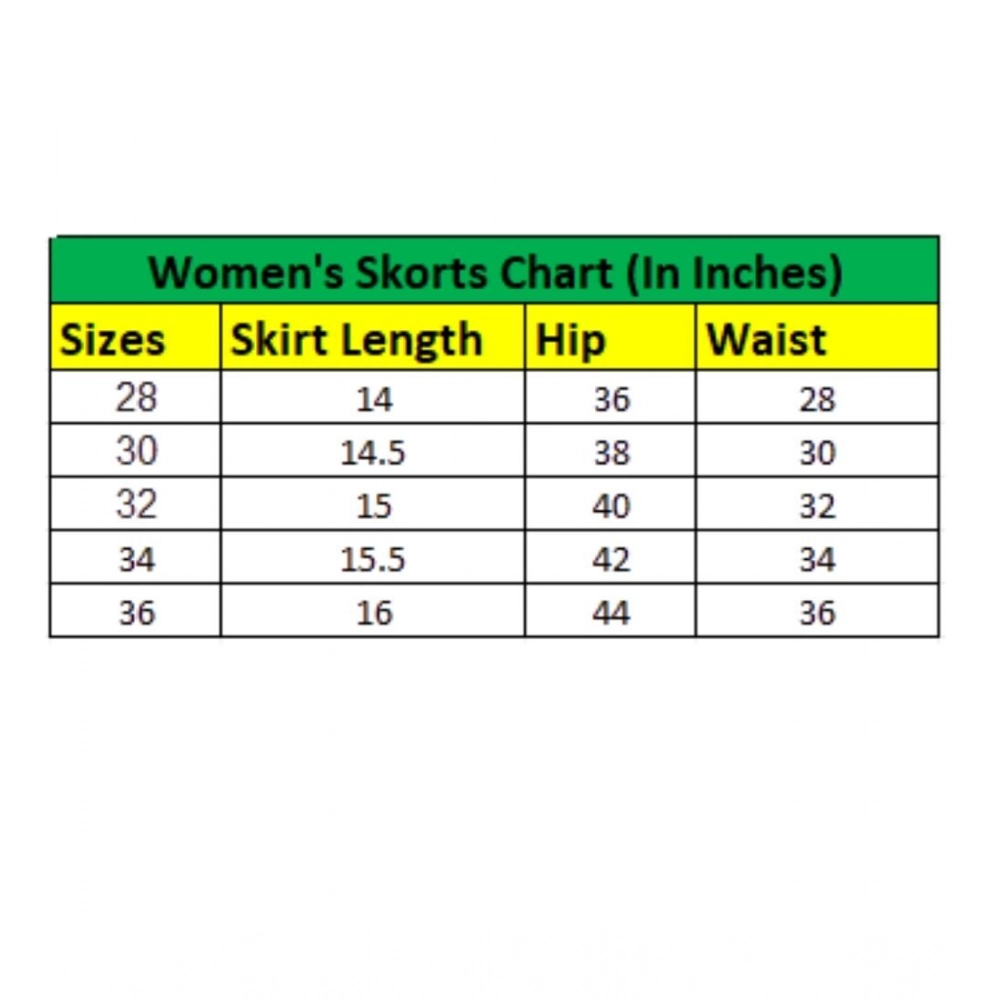 Generic Women's Denim Lycra Solid Zip Closure Skorts (Navy) - Image 5